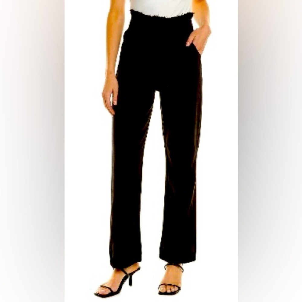 Hudson Jeans NWT SZ 26 High-Waisted Paper Bag Washed Black Jeans